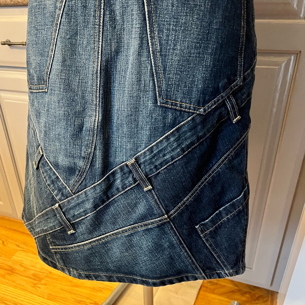 Burberry Dark Indigo Denim A-Line Skirt - Picture 9 of 14